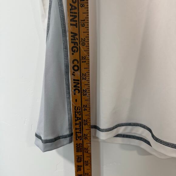 Klim Women's Advantage Tech Tee Shirt White Gray Large NEW V Neck - Picture 6 of 6